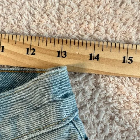 Agolde Jeans Womens Size 26 (26 x 26) Riley High Rise Straight Crop Light Denim - Picture 8 of 11